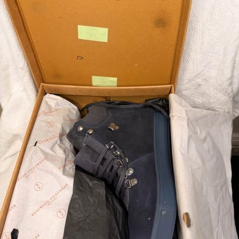 Reserved Footwear New York Navy Boots US 13 / EU 46